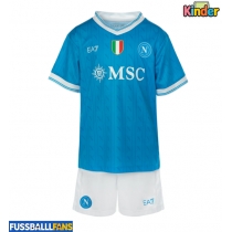 SSC Napoli Heimtrikotsatz Kinder 2025-26 Kurzarm (+ Kurze Hosen)